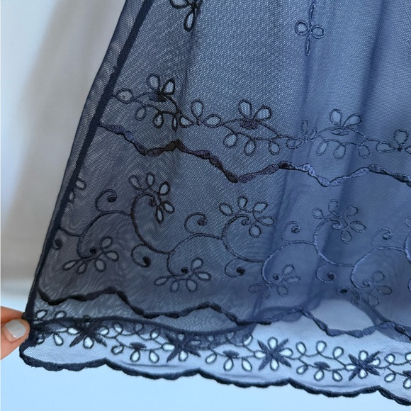 Victoria's Secret Navy Blue Lace Top - Picture 5 of 5